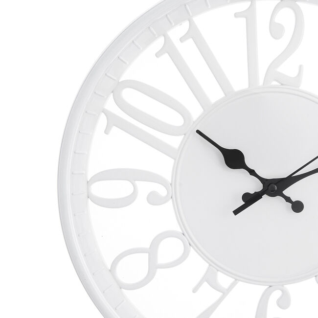 12" Cream Cut-Out Time Clock